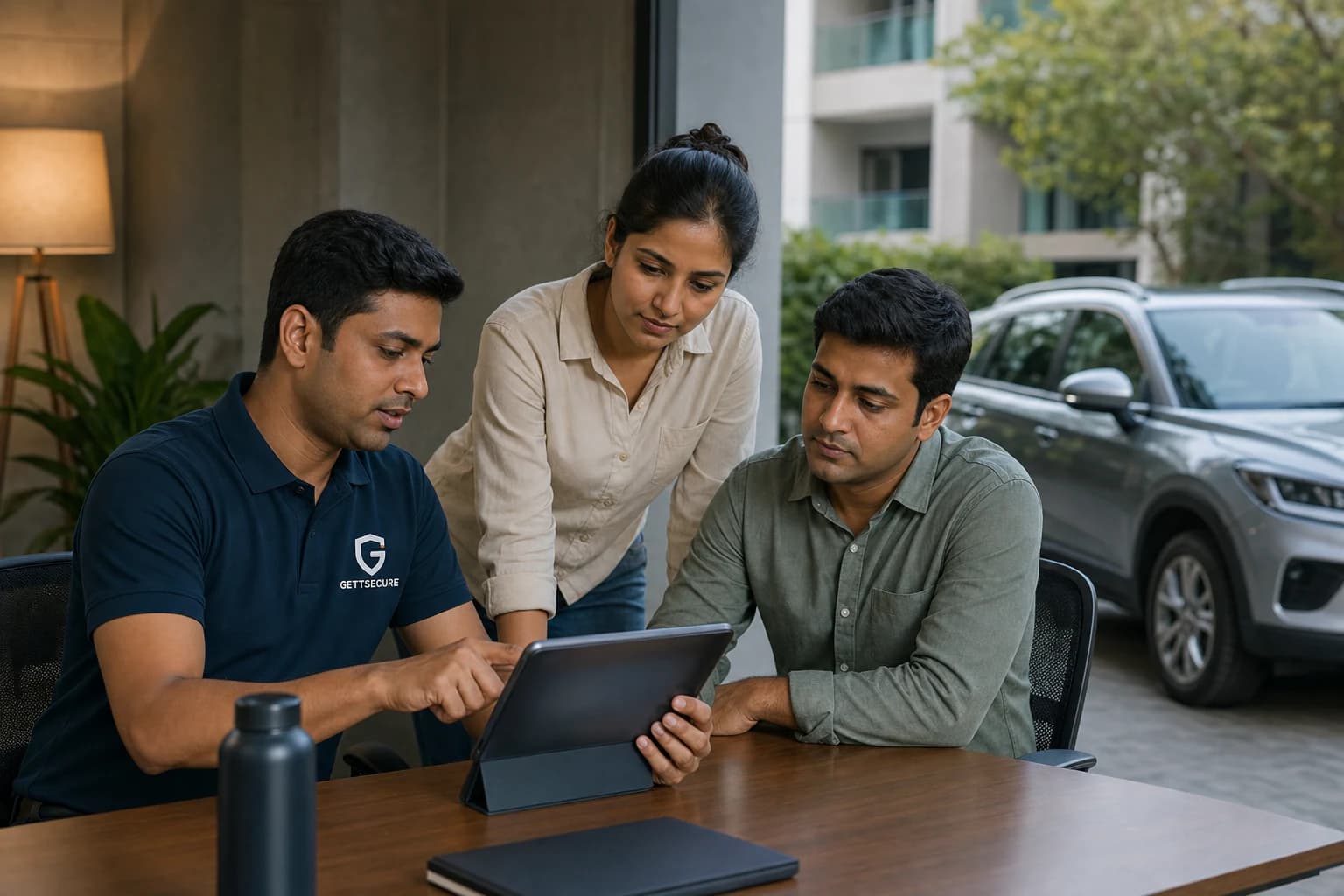 GettSecure team members preparing a safe customer journey.